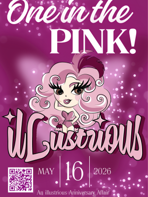 Pink Black Glow in the Dark Club Party Poster